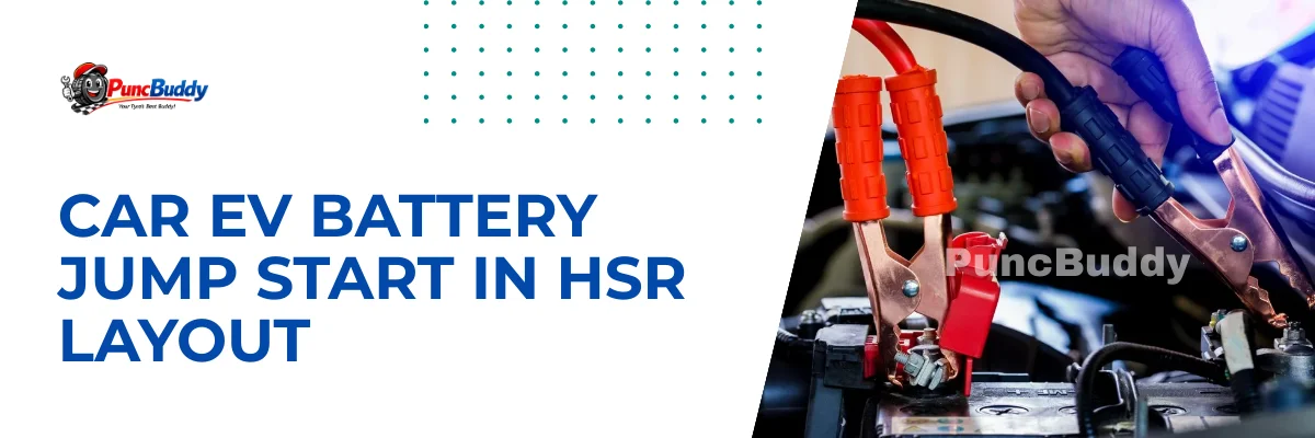 Car EV jump start in HSR Layout Bangalore - PuncBuddy technician